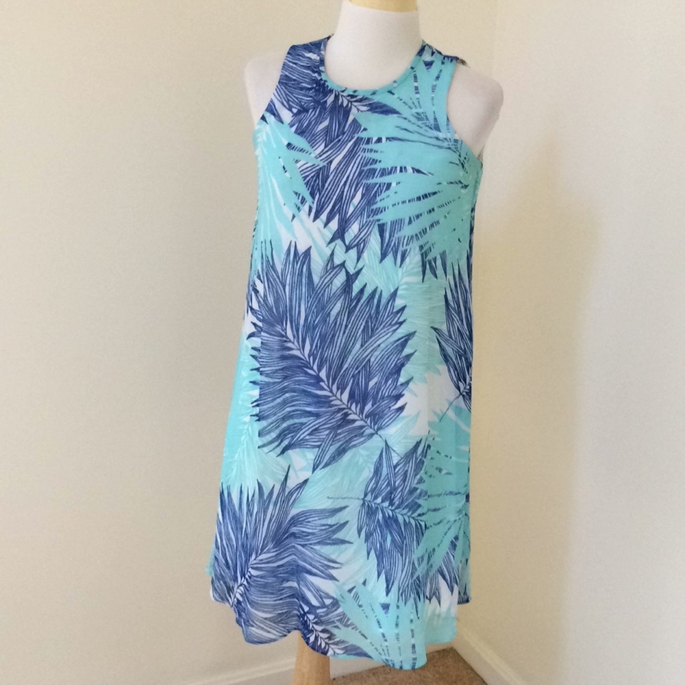 Calvin Klein SZ 2, blue combo summery dress.